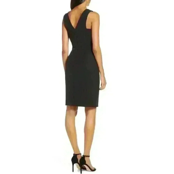 NWT Mesh plunging neckline little black dress - Picture 2 of 7